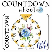 Countdown Chart Countdown Calendar Wheel