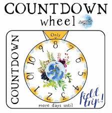 Countdown Chart Countdown Calendar Wheel