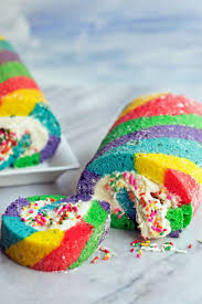 Recipe Including Course S Dessert And Ingredients Cake Mix Colored Sprinkles Cream Cheese Egg Food Coloring Rainbow Cake Cake Roll Cake Batter Recipes