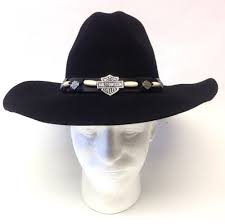 Harley Davidson Logo Concho Bend A Brim Wool Black Wool Cowboy Hat Size Small Harleydavidson Cowboyhat Cowboy Hats Hats Hat Sizes