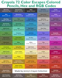Complete List Of Current Crayola Colored Pencil Colors