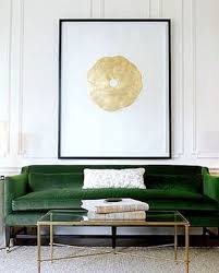 That 70s Show Of Hunter Green Brass It S Back Designed Interior Couch Upholstery Green Sofa