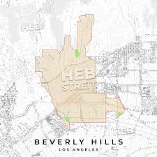 Travel maps for business trips, address search, tourist attractions, sights, airports, parks, hotels, shopping, highways, shopping malls, entertainment, and door to door driving directions. Vector Map Of Beverly Hills Los Angeles Usa Hebstreits Sketches Map Vector Los Angeles Beverly Hills Beverly Hills