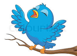 3d model of cartoon bird.object are grouped.rendering scene with materials are include and detailed with all files. Vector Illustration Of Blue Bird Stock Vector Colourbox