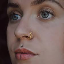 Anneau de nez, anneau de nez tribal, anneau de nez en or, piercing  d'oreille, piercing de nez tribal, anneau de nez indien, 20 g, piercing de  nez, anneau de nez en or