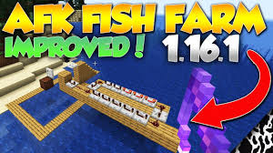 This automatic afk fish farm works on the. Minecraft Afk Fish Farm Tutorial 1 16 Improved Treasure Fish Farming Minecraft Plans Minecraft Building Blueprints