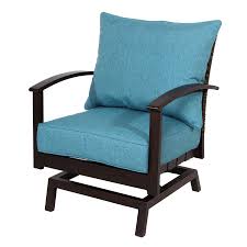 Check out our conversation chair selection for the very best in unique or custom, handmade pieces from our patio furniture shops. Allen Roth Atworth Set Of 2 Metal Spring Motion Conversation Chair S With Peacock Blue Cushioned Seat Lowes Com Patio Lounge Chairs Patio Chairs Lounge Chair Outdoor