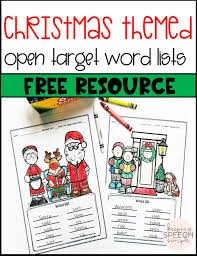 Open Target Worksheets For Speech Therapy Christmas Themed Christmas Speech Therapy Speech Therapy Speech And Language