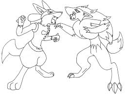 Lucario coloring pages, we have 2 lucario printable coloring pages for kids to download Lucario Vs Zoroark 1 By Methuselah Alchemist On Deviantart Coloring Pages Pokemon Color