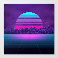 Collection by tina ♡ • last updated 8 days ago. Future Sunset Vaporwave Aesthetic Canvas Print By Edmproject Society6