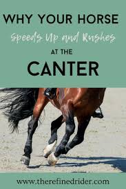 Why Your Horse Speeds Up And Rushes At The Canter Horse Exercises Horse Lessons Horses