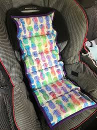 Pineapples Car Seat Cooler To Fit 5 Point Harness Or Infant Seats Https Www Etsy Com Listing 591618920 Rea Diy Car Seat Cover Car Seat Cooler Diy Baby Stuff