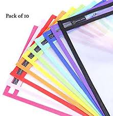 Amazon Com Pack Of 10 Multicolored Dry Erase Pockets 10 X 14 School Supplies For Teachers School Supplies For Teachers Teaching Supplies School Supplies