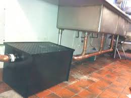 Grease Trap Kitchen Interior Three Compartment Sink Sink