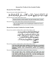 Di mana dalam pembahasan ini menjelaskan berbagai doa yang terdapat dalam wudhu mulai dari hendak berwudhu. Bacaan Doa Wudhu