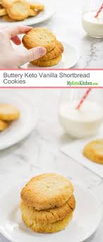 Buttery Keto Vanilla Shortbread Cookies Gluten Free Grain Free Low Carb Low Carb Cookies Keto Cookies Keto Dessert