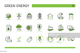 Editable Set Of Vector Icons On Layers Ecology Icon Energy