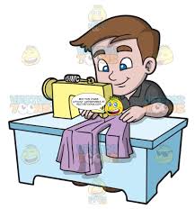 Download this black and white. Cartoon Sewing Images