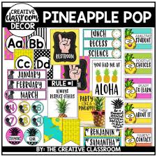A sharp bunch, cactus classroom decoration and bulletin board idea. Pineapple Classroom Decor The Creative Classroom