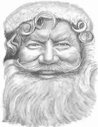 Santa Drawing Print From Original Pencil By Ravishingimage 15 00 Drawing Prints Drawings Art