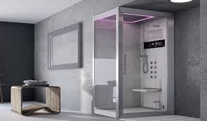 Un combinato vasca con doccia angolare 140×140 con un design simmetrico. I Migliori Modelli Di Docce Multifunzione Vasche Idromassaggio