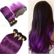 Adding silver to purple and blue hair creates a pearlescent look meant to mimic the colors shown it adds a modern touch to even the most basic styles. China High Quality Human Straight Hair Bundles With Frontal Ombre Purple China Hair Weft Weaves And Hair Bundls Price