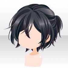 Hairstyle Angel Guardian Half Up Hair Ver A Black Jpg Chibi Hair Manga Hair Anime Hair