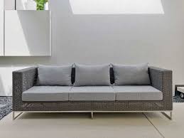 Stern Gartensofa Loungesofa 3 Sitzer Fontana Geflecht Basaltgrau Kissen Grau Meliert Kaufen Im Borono Online Shop Gartensofa Lounge Lounge Mobel