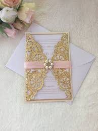 Blush Pink And Gold Doily Wedding Invitation Gold Doily Etsy Pink And Gold Wedding Doily Wedding Invitations Pink And Gold Invitations