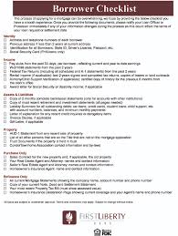 This demonstrates honesty and understanding of make sure that your borrower's credit explanation letter corresponds with the credit report. First Liberty Bank Home Loans Documents Checklist