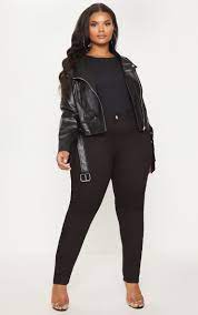 Plus Black Pu Biker Jacket Pu Biker Jacket Biker Jacket Outfit Biker Jacket
