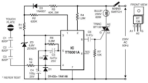 Touch Dimmer Switch Project Circuit