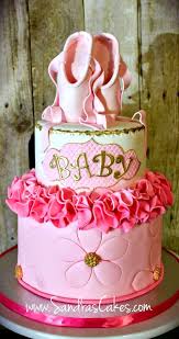 Ballerina Themed Baby Shower Cake Ballerina Cakes Baby Shower Cakes Cake