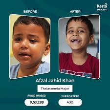 KettoSuccess #UsingInternetForGood “May Allah bless you all! Our precious  son underwent a life-saving BMT to treat thalassemia major, all thanks to  your generous donations! We're happy to share that he is recovering