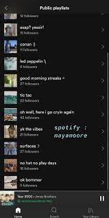 Spotify Playlist Aesthetic Itunes Playlist Playlist Name Spotify Playlist Name