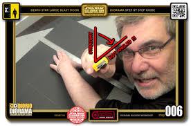 TUTORIALS • MAKING OF • STEP BY STEP INSTRUCTIONS • STAR WARS EPISODE IV •  DEATH STAR • LARGE BLAST DOOR