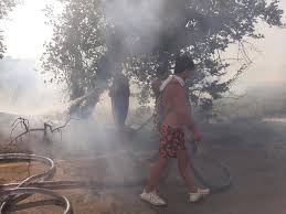 Il rogo pare abbia interessato alcune sterpaglie e una rimessa. Xbcyos16ci4a3m