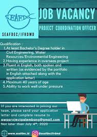 Job title, keyword or company. Job Vacancy Seafdec Ifrdmd