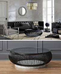 Top view on a round table. Furniture Ideas Round Coffee Tables In Glass Wood Marble And Metal