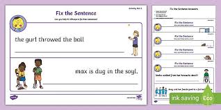 Oct 24, 2020 · 21 posts related to kssr worksheet english year 1. Sentence Repair Worksheet Ela Resources Teacher Made