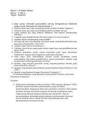 Pada masa berlakunya demokrasi terpimpin, peran militer di indonesia sangat kuat. Tugas Sejarah M Adhe Akbar 2 Docx Nama M Adhe Akbar Kelas X Tkj 1 Tugas Sejarah 1 Apa Yang Menjadi Penyebab Sering Bergantinya Kabinet Pada Masa Course Hero