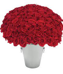 Imagine your special someone's reaction when you fill her home or office with the most luxurious red roses she's ever seen. 100 Roses Bouquet Red Long Stemmed Roses