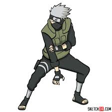 How To Draw Kakashi Hatake From Naruto Anime Sketchok Step By Step Drawing Tutorials Pixel art drawing, naruto, cartoon, naruto, animation png. how to draw kakashi hatake from naruto