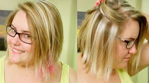 The golden blonde hair color with teal highlights and auburn streaks is going to make a bold statement. How To Slice Highlights Chunky Blond Weave Tutorial Youtube