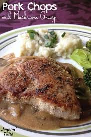 Easy 30 Minute Pork Chops With Mushroom Gravy Recipe Pork Recipes Pork Recipes