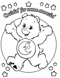 Print this color page back to the color pages. Bedtime Bear Coloring Pages