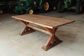 Rustic Farm Table Cross Leg Farmhouse Table Texas Delivery Etsy Farm Table Kitchen Farm Table Wood Table Legs