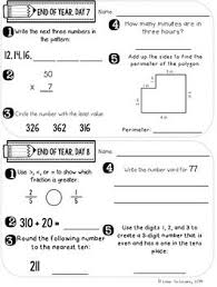 Daily Math 5 End Of Year Review Third Grade Daily Math Elementary Math Math