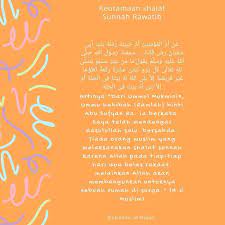 Sholat Sunnah Rawatib Ada Dua Macam Yaitu Shalat Rawatib Qobliyah Dan Sholat Rawatib Ba Diyah Sholat Sunnah Rawatib Yang Dikerjakan Sebelum Shalat Fardhu Diseb