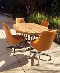 1960s Atomic Mid Century Modern Chromcraft Kitchen Table 4 Retro Swivel Chairs Swivel Dining Chairs Midcentury Modern Kitchen Table Modern Kitchen Tables